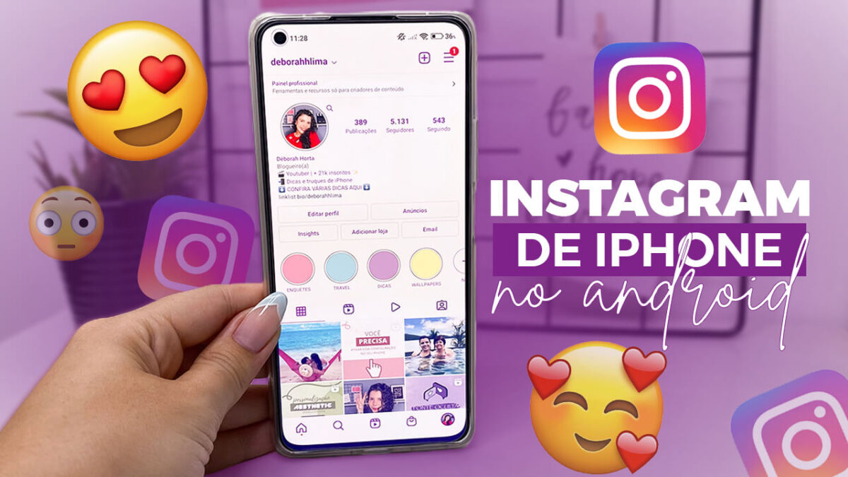 INSTAGRAM estilo iPHONE com EMOJIS iOS no ANDROID 2022 ~ honista atualizado