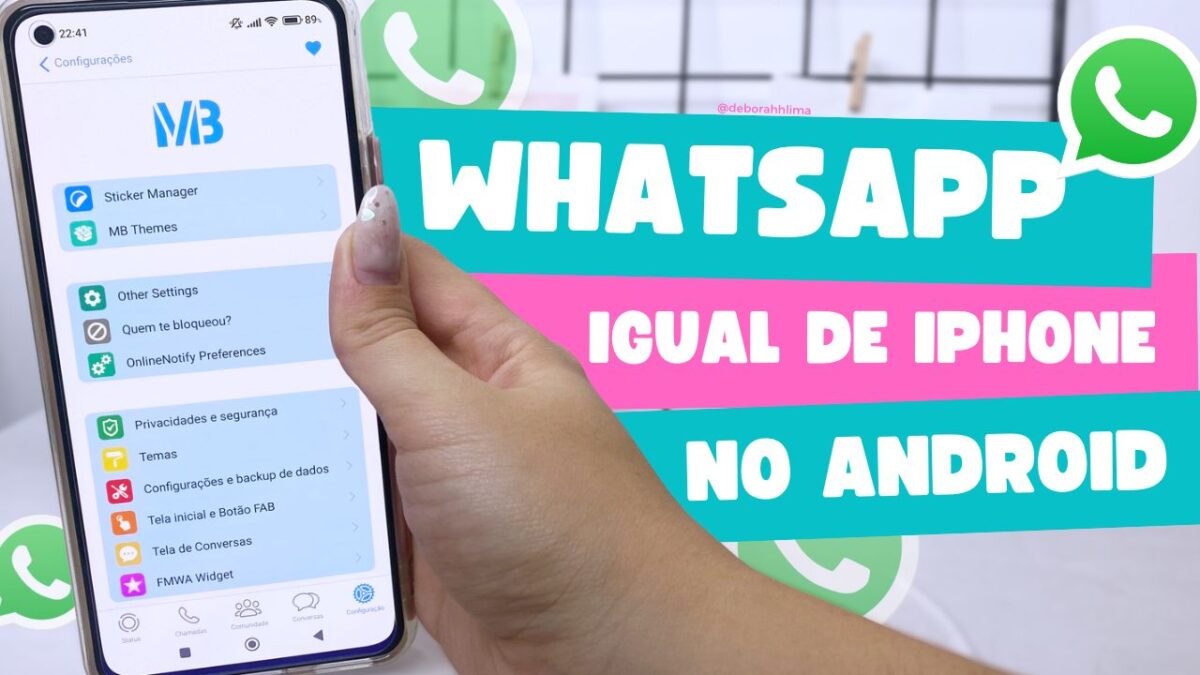 SAIU WHATSAPP ESTILO IPHONE iOS 16 NO ANDROID 2023 ✨ MB WHATSAPP ATUALIZADO