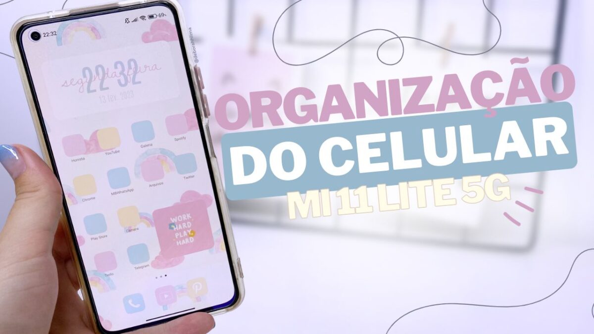 Organização e personalização do meu celular *Mi 11 Lite 5G*